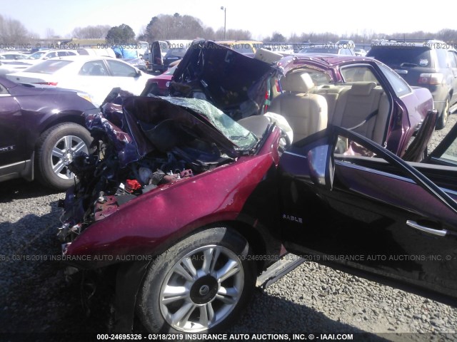 1MEHM42W88G623318 - 2008 MERCURY SABLE PREMIER MAROON photo 2