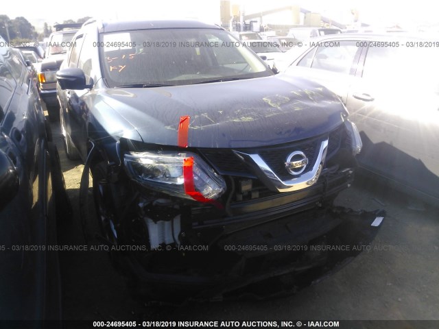 5N1AT2MV4FC892656 - 2015 NISSAN ROGUE S/SL/SV BLUE photo 1