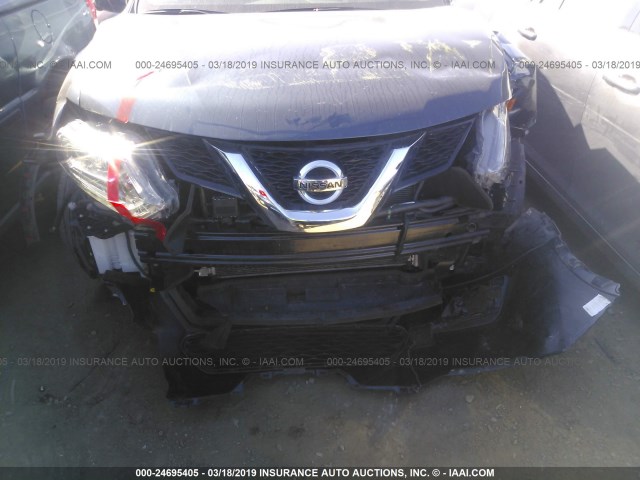 5N1AT2MV4FC892656 - 2015 NISSAN ROGUE S/SL/SV BLUE photo 6