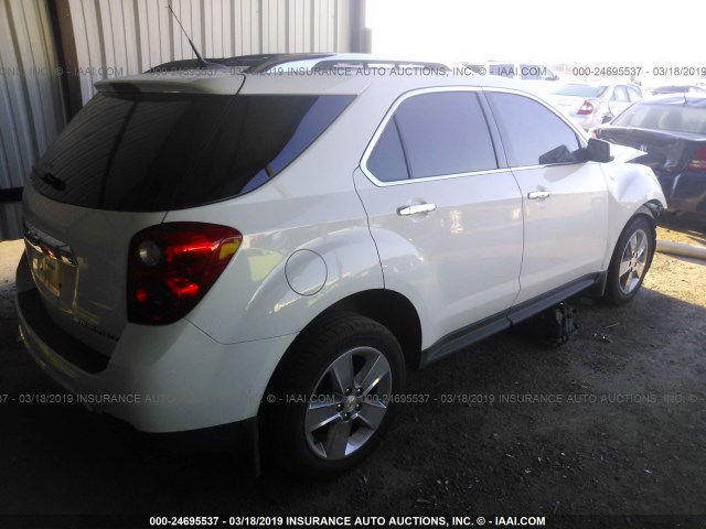 2GNALFEK7C1186953 - 2012 CHEVROLET EQUINOX LTZ WHITE photo 4