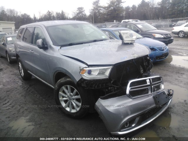 1C4RDJAG1EC279073 - 2014 DODGE DURANGO SXT GRAY photo 1