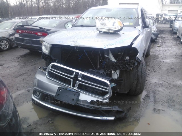 1C4RDJAG1EC279073 - 2014 DODGE DURANGO SXT GRAY photo 6