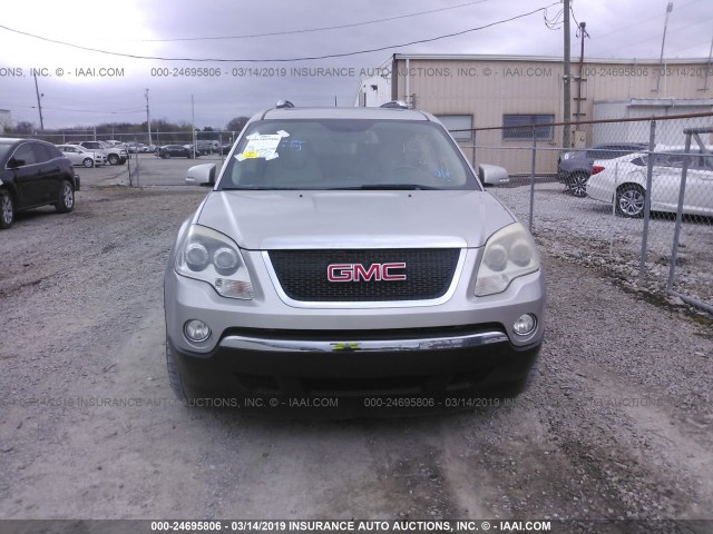 1GKER23757J164773 - 2007 GMC ACADIA SLT-1 SILVER photo 6