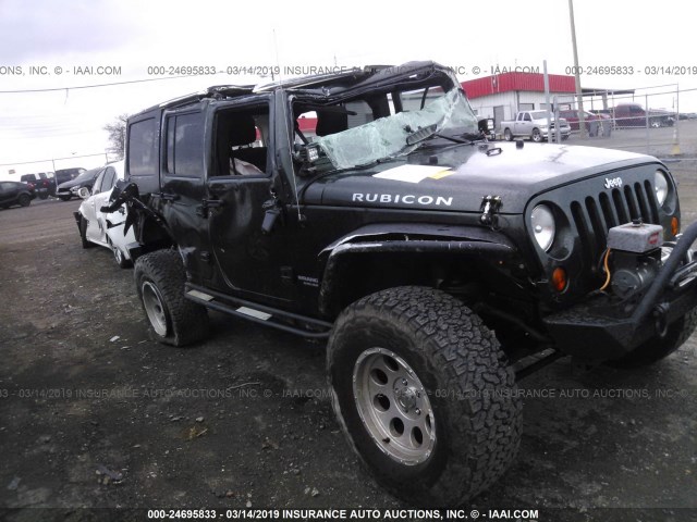 1J4HA6H19BL525117 - 2011 JEEP WRANGLER UNLIMITE RUBICON GREEN photo 1