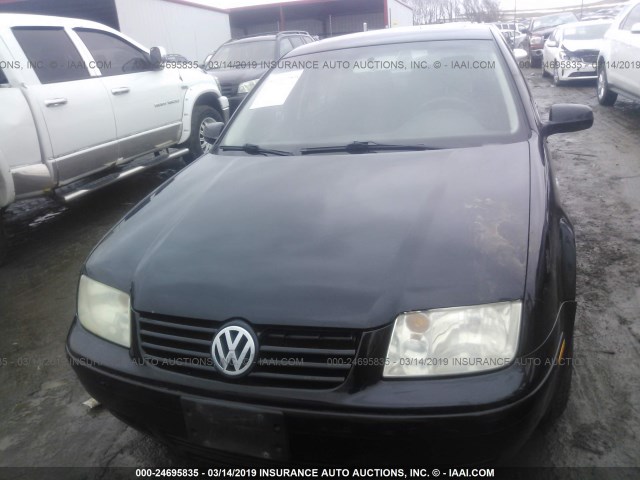 3VWSP69M22M106881 - 2002 VOLKSWAGEN JETTA GLS TDI BLACK photo 6