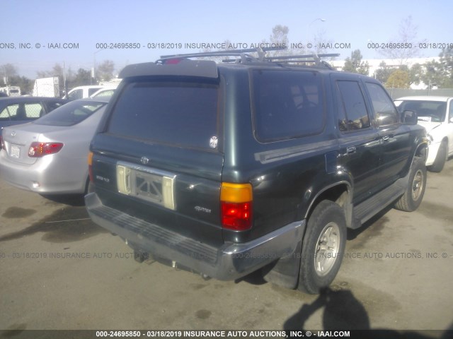 JT3VN29V1S0067456 - 1995 TOYOTA 4RUNNER VN29 SR5 GREEN photo 4