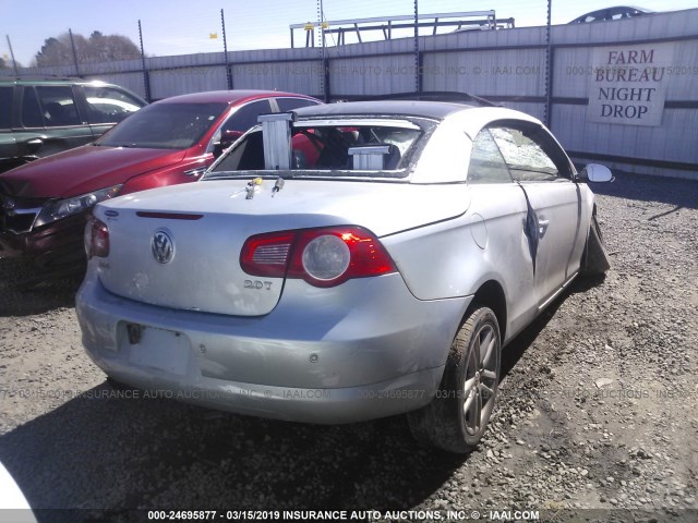 WVWFA71F78V013703 - 2008 VOLKSWAGEN EOS LUX Сірий фото 4