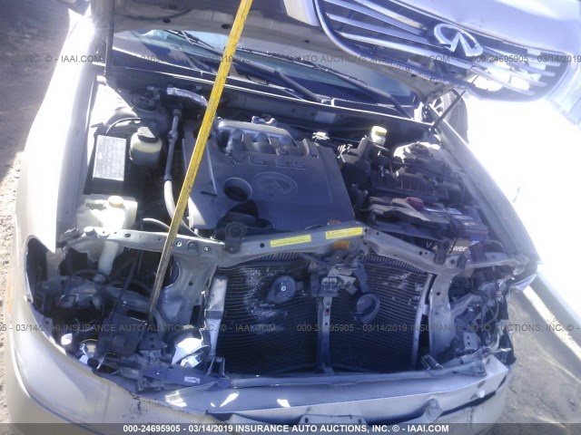 JNKDA31A63T107630 - 2003 INFINITI I35 GOLD photo 10