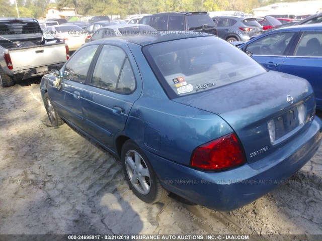 3N1AB51A74L472064 - 2004 NISSAN SENTRA 2.5S BLUE photo 3