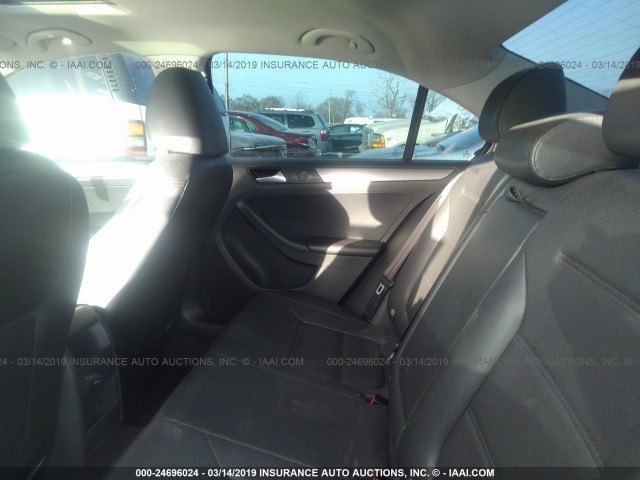 3VWLA7AJ7FM245830 - 2015 VOLKSWAGEN JETTA TDI SILVER photo 8