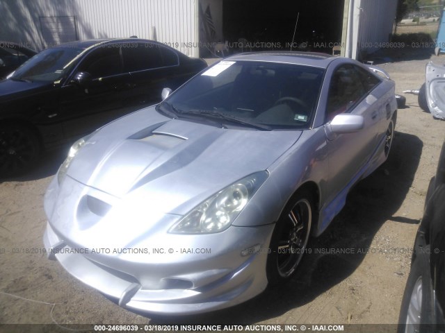 JTDDR32T820142616 - 2002 TOYOTA CELICA GT SILVER photo 2