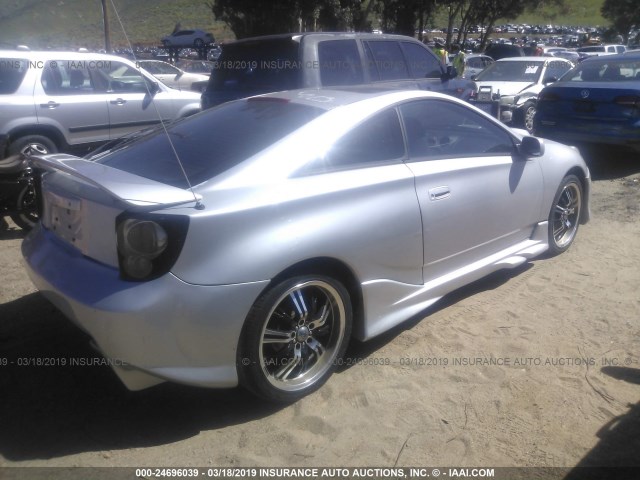 JTDDR32T820142616 - 2002 TOYOTA CELICA GT SILVER photo 4