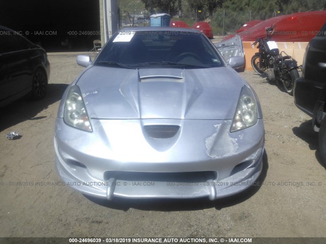 JTDDR32T820142616 - 2002 TOYOTA CELICA GT SILVER photo 6