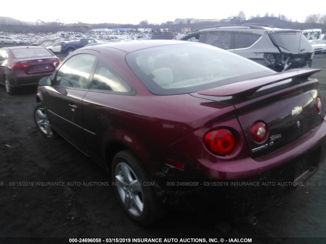 1G1AL15F077181903 - 2007 CHEVROLET COBALT LT BURGUNDY photo 3