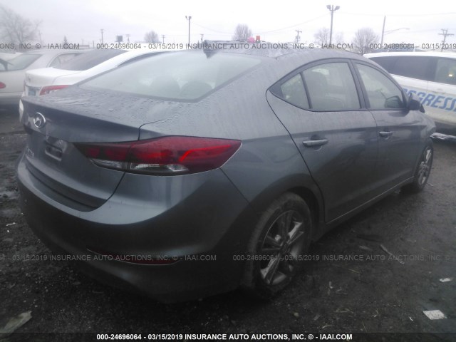 5NPD84LF7JH402071 - 2018 HYUNDAI ELANTRA SEL/VALUE/LIMITED GRAY photo 4