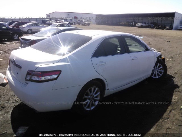 4T1BF3EK7AU514906 - 2010 TOYOTA CAMRY SE/LE/XLE WHITE photo 4