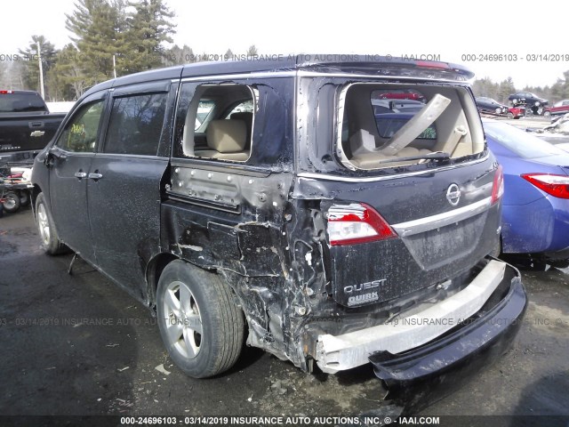 JN8AE2KP6D9067770 - 2013 NISSAN QUEST S/SV/SL/LE BLACK photo 6