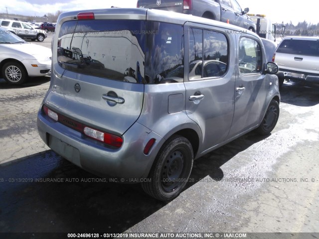 JN8AZ28R89T122825 - 2009 NISSAN CUBE S/SL GRAY photo 4