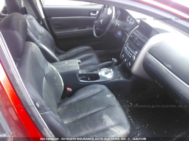 4A3AB76T98E023393 - 2008 MITSUBISHI GALANT RALLIART RED photo 5