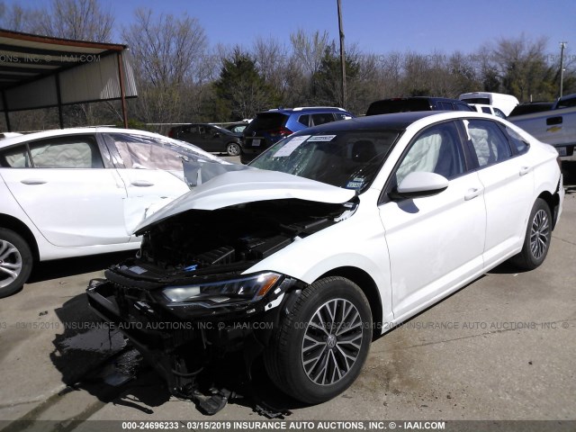 3VWC57BU7KM093345 - 2019 VOLKSWAGEN JETTA S/SE/R-LINE WHITE photo 2