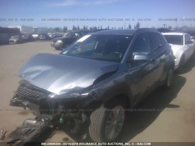 KM8K62AA7JU101035 - 2018 HYUNDAI KONA SEL/TECH BLUE photo 2