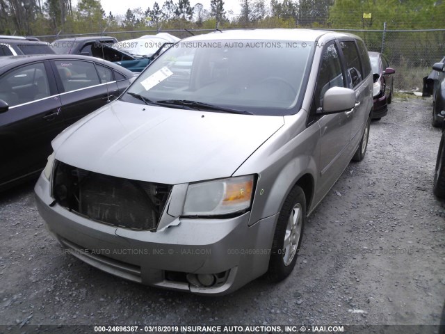 2D8HN54P58R147202 - 2008 DODGE GRAND CARAVAN SXT BEIGE photo 2