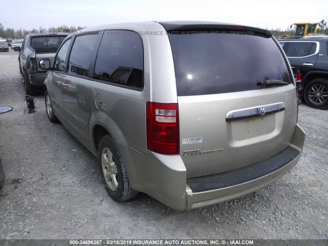 2D8HN54P58R147202 - 2008 DODGE GRAND CARAVAN SXT BEIGE photo 3