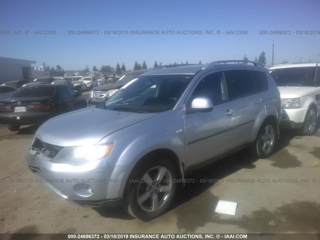 JA4MT41X67U013375 - 2007 MITSUBISHI OUTLANDER XLS SILVER photo 2