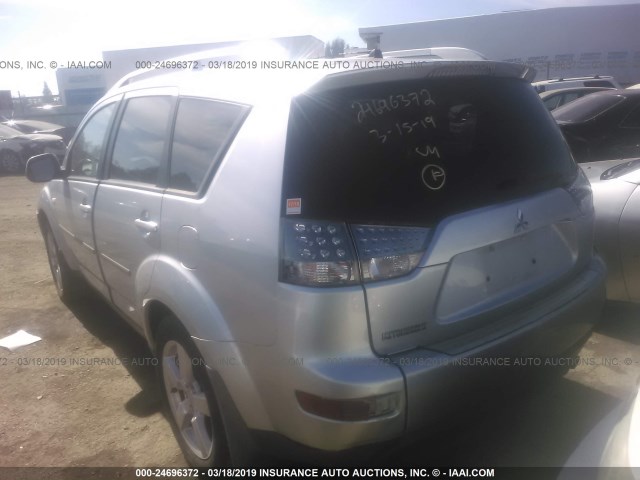 JA4MT41X67U013375 - 2007 MITSUBISHI OUTLANDER XLS SILVER photo 3