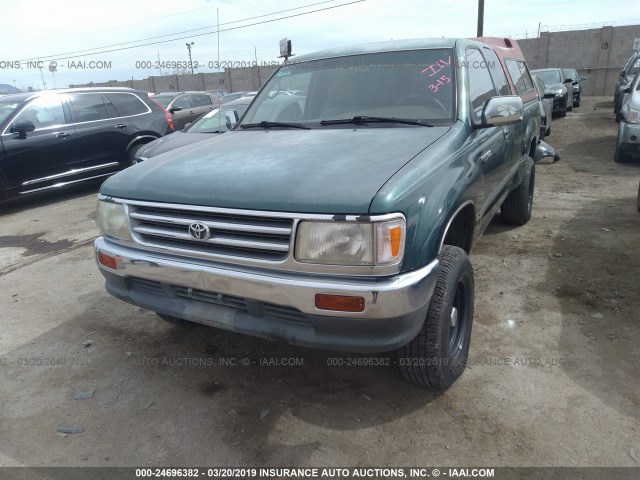 JT4UN24D0V0036774 - 1997 TOYOTA T100 XTRACAB SR5 GREEN photo 6