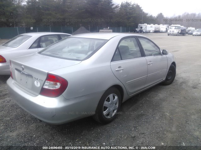 4T1BE32K93U129891 - 2003 TOYOTA CAMRY LE/XLE/SE GRAY photo 4