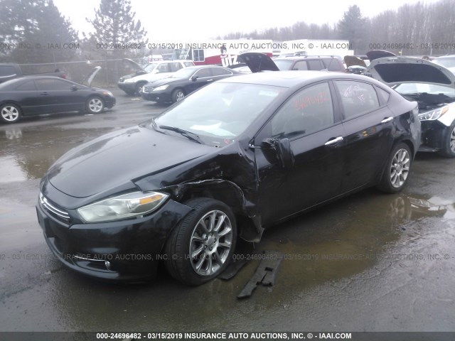 1C3CDFCA0DD159113 - 2013 DODGE DART LIMITED/R/T BLACK photo 2