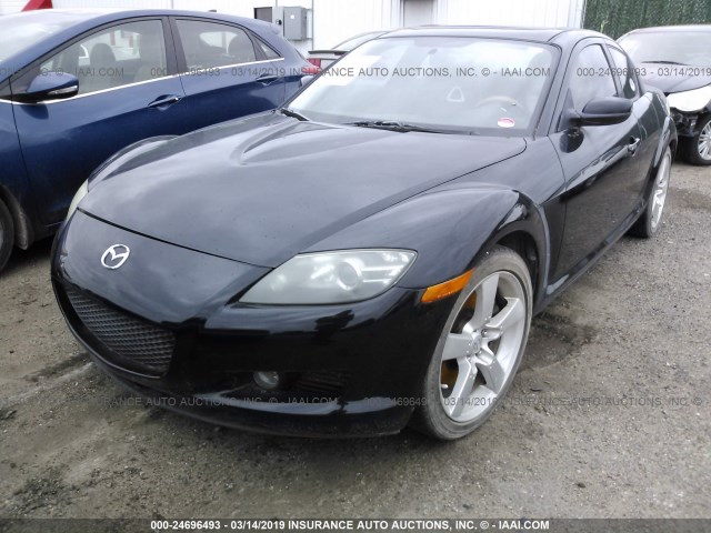 JM1FE17N840130133 - 2004 MAZDA RX8 BLACK photo 2