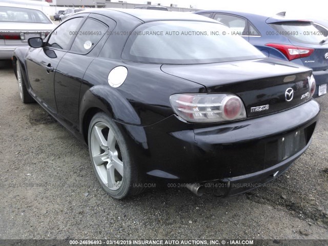 JM1FE17N840130133 - 2004 MAZDA RX8 BLACK photo 3