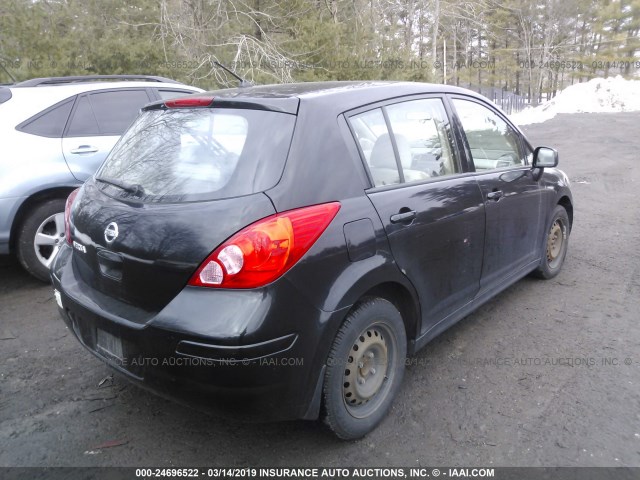 3N1BC13E49L439699 - 2009 NISSAN VERSA S/SL BLACK photo 4