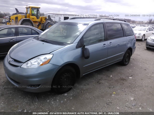 5TDZK23C17S035897 - 2007 TOYOTA SIENNA CE/LE Light Blue photo 2