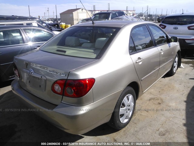 1NXBR32E78Z008864 - 2008 TOYOTA COROLLA CE/LE/S TAN photo 4