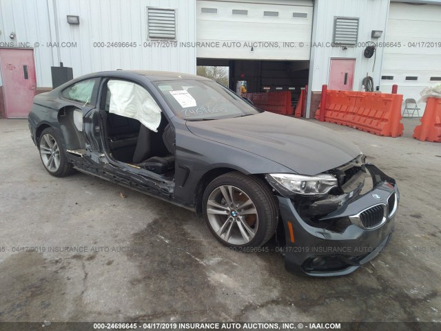 WBA3N5C51EF717379 - 2014 BMW 428 XI GRAY photo 1