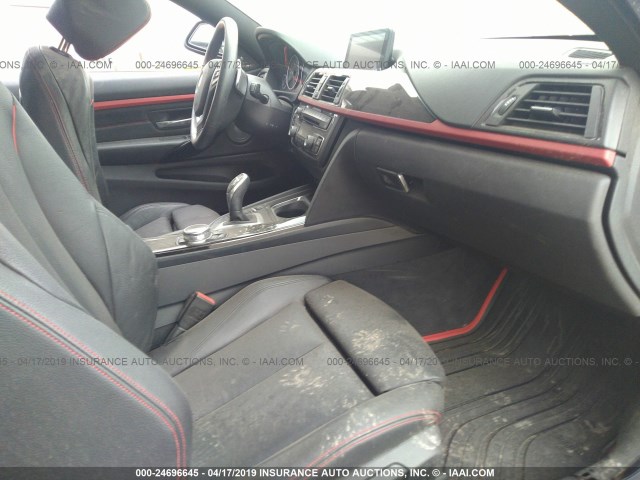 WBA3N5C51EF717379 - 2014 BMW 428 XI GRAY photo 5