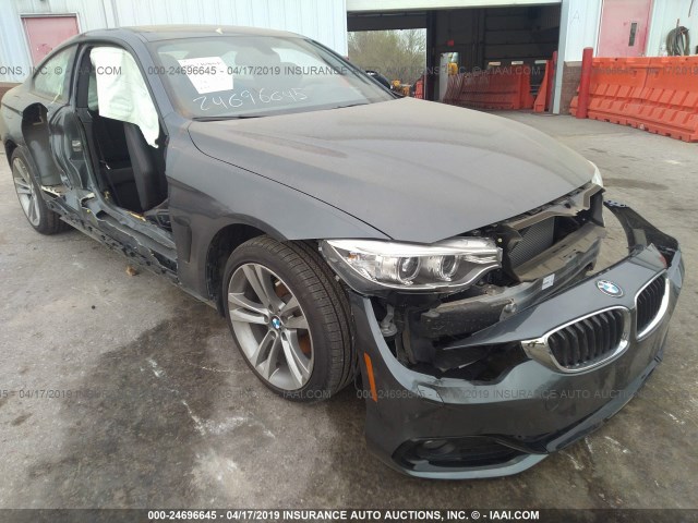 WBA3N5C51EF717379 - 2014 BMW 428 XI GRAY photo 6