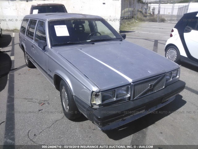 YV1FX8858H1106619 - 1987 VOLVO 740 GLE SILVER photo 1