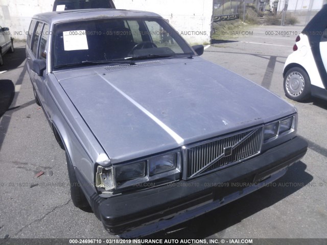 YV1FX8858H1106619 - 1987 VOLVO 740 GLE SILVER photo 6