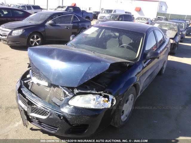 1B3AL46T26N253676 - 2006 DODGE STRATUS SXT BLUE photo 2