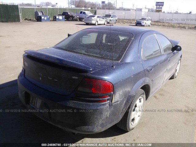 1B3AL46T26N253676 - 2006 DODGE STRATUS SXT BLUE photo 4