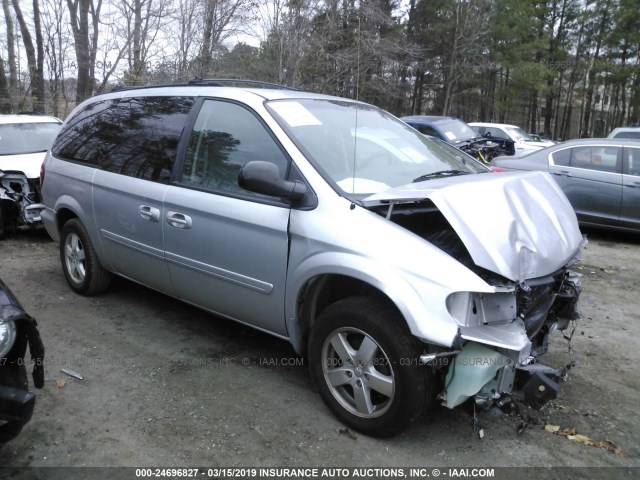 2D4GP44L46R669783 - 2006 DODGE GRAND CARAVAN SXT SILVER photo 1