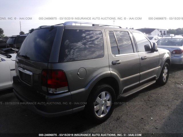 5LMEU88H54ZJ42163 - 2004 LINCOLN AVIATOR 米色 照片 4