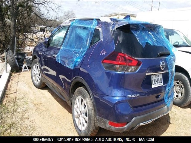 5N1AT2MT9KC704996 - 2019 NISSAN ROGUE BLUE photo 3