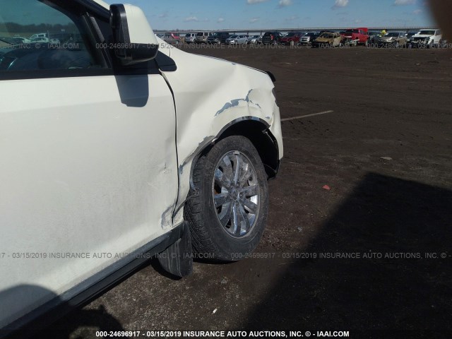 2FMDK49C27BB42922 - 2007 FORD EDGE SEL PLUS WHITE photo 6