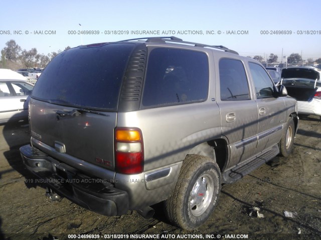 1GKEC13T32R197273 - 2002 GMC YUKON GOLD photo 4