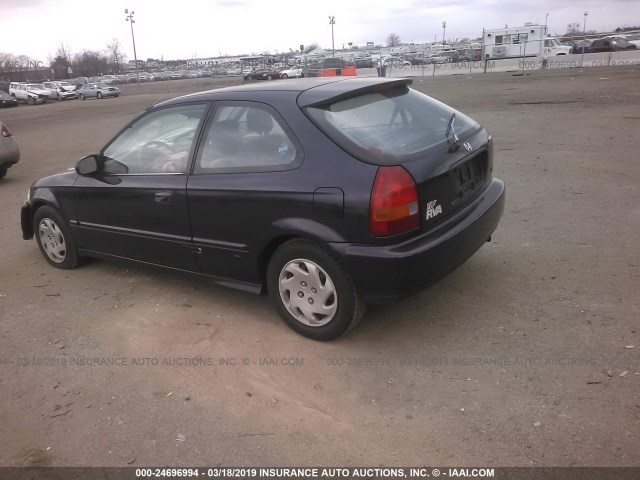 2HGEJ6448VH107840 - 1997 HONDA CIVIC DX BLUE photo 3